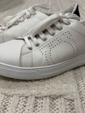 Salvatore Ferragamo White Leather Sneakers